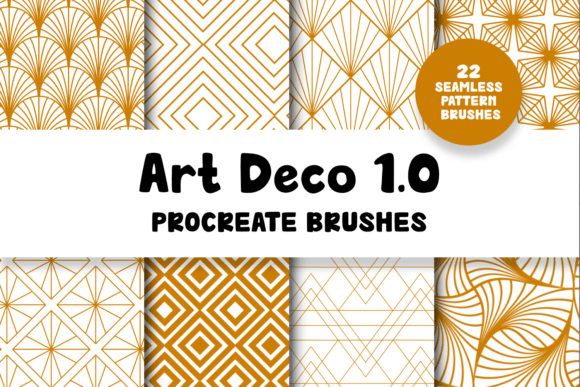 Download Art Deco 1.0 Procreate Brushes - Art deco Collection