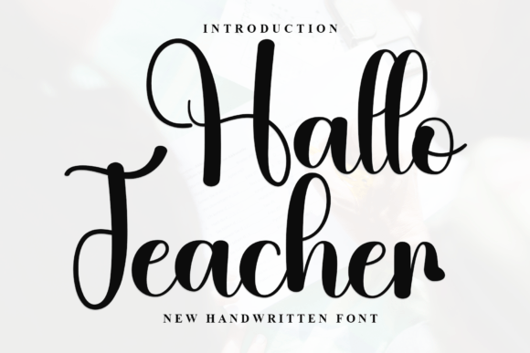 Download Hallo Teacher Font - Teacher font Collection